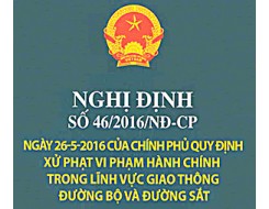 Nghị định 46/2016/NĐ-CP về xử phạt hành chính trong lĩnh vực giao thông